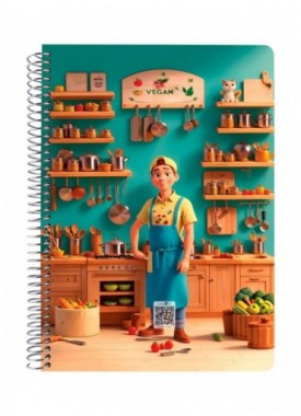 دفتر 100 برگ جلد سخت کد 15