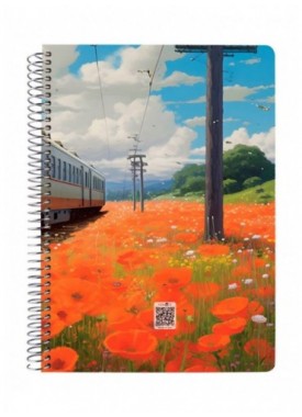 دفتر 100 برگ جلد سخت کد 20