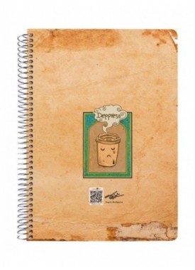 دفتر 100 برگ جلد سخت کد 38