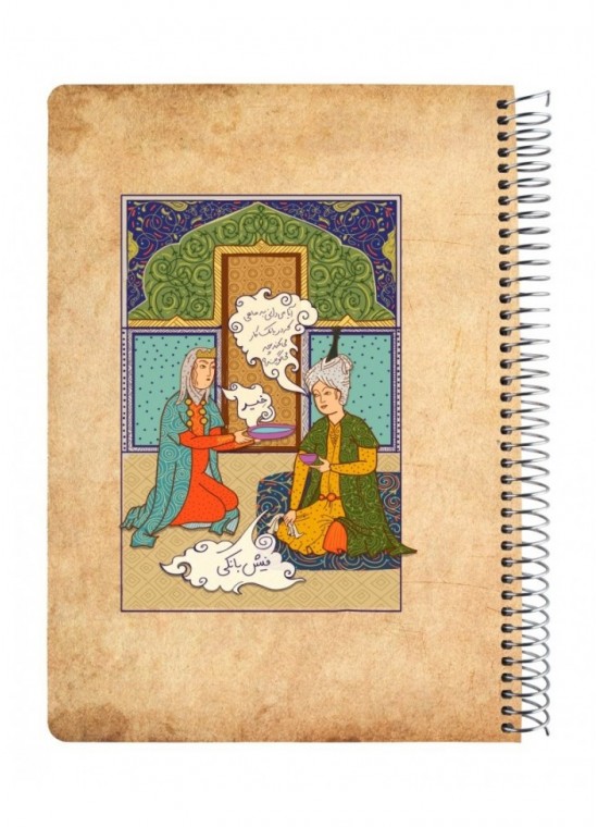 دفتر وزیری 100 برگ سیمی جلد سخت مسترنوت