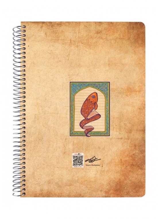 دفتر وزیری 100 برگ سیمی جلد سخت مسترنوت