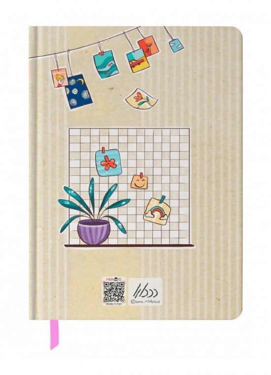 دفتر رقعی بی خط (طراحی) مسترنوت کد 1