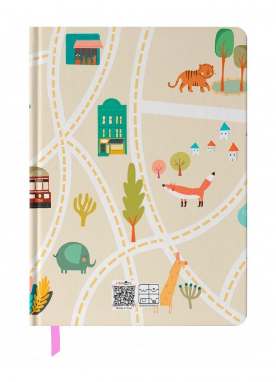 دفتر رقعی بی خط (طراحی) مسترنوت کد 1