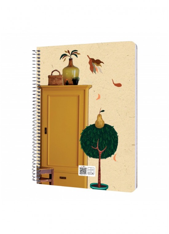 دفتر رحلی سیمی خطدار  سایز A4 مسترنوت کد 7