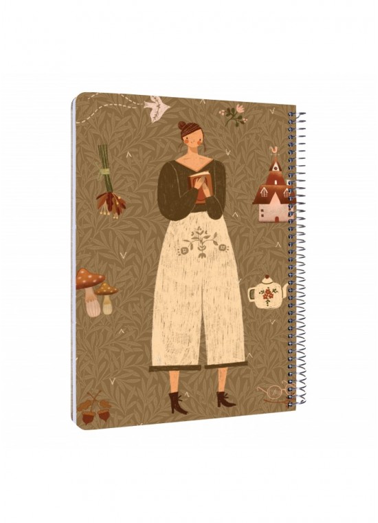 دفتر رحلی سیمی خطدار  سایز A4 مسترنوت کد 9