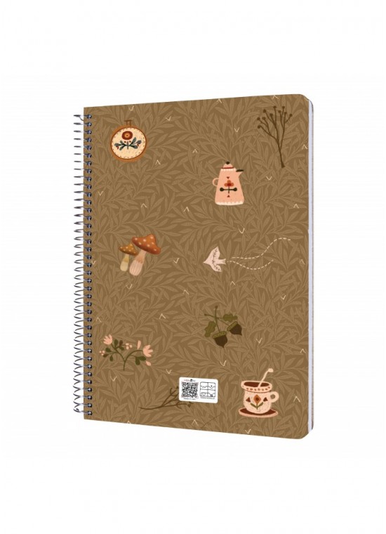 دفتر رحلی سیمی خطدار  سایز A4 مسترنوت کد 9