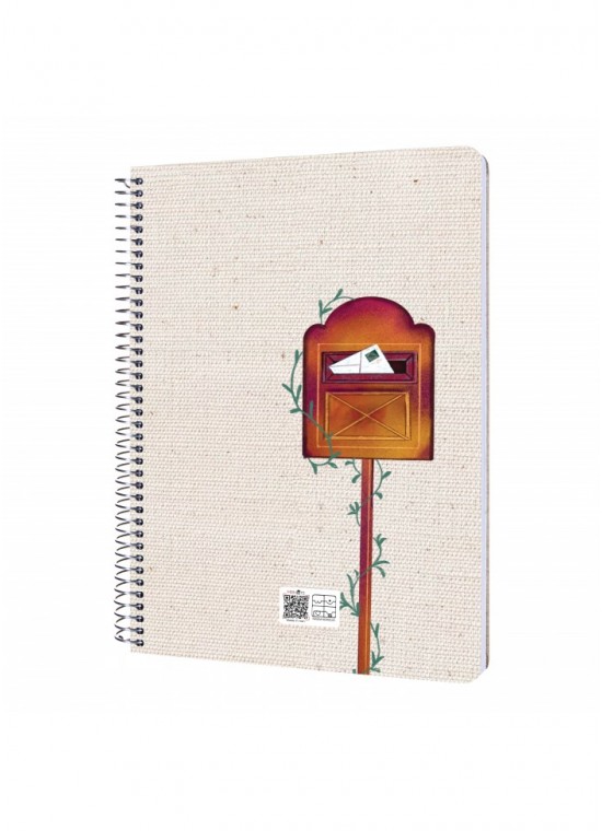 دفتر رحلی سیمی خطدار  سایز A4 مسترنوت کد 13