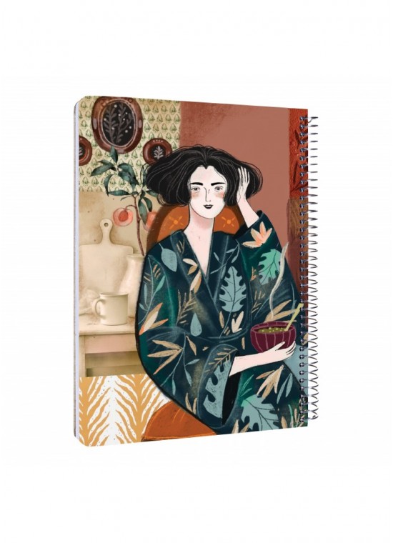 دفتر رحلی سیمی خطدار  سایز A4 مسترنوت کد 16