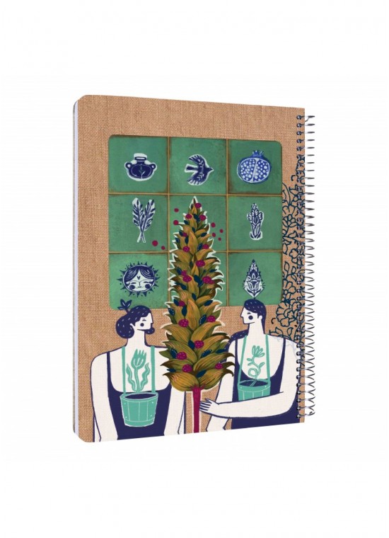 دفتر رحلی سیمی خطدار  سایز A4 مسترنوت کد 19