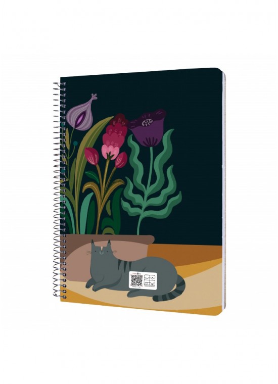 دفتر رحلی سیمی خطدار  سایز A4 مسترنوت کد 22