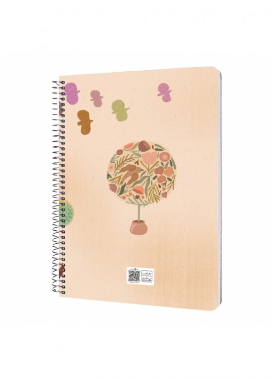 دفتر رحلی سیمی خطدار  سایز A4 مسترنوت کد 26