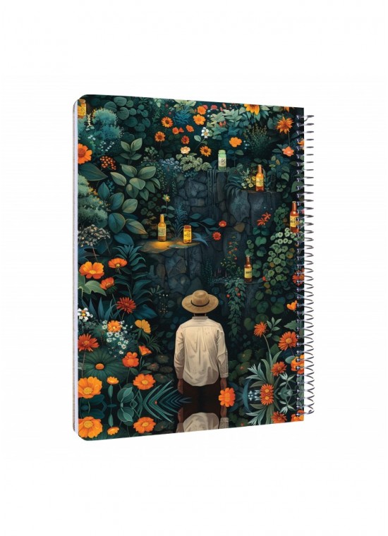 دفتر رحلی سیمی خطدار  سایز A4 مسترنوت کد 28