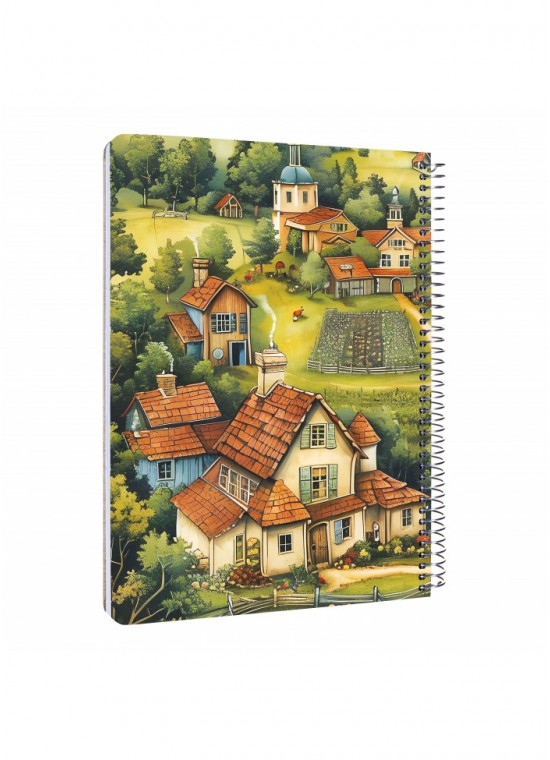 دفتر رحلی سیمی خطدار  سایز A4 مسترنوت کد 33