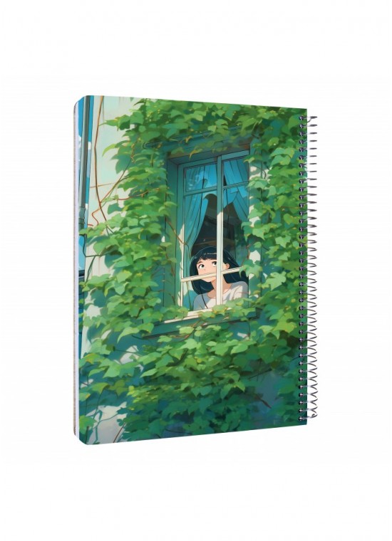 دفتر رحلی سیمی خطدار  سایز A4 مسترنوت کد 35