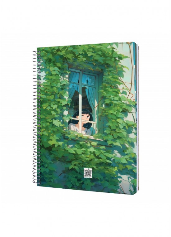 دفتر رحلی سیمی خطدار  سایز A4 مسترنوت کد 35