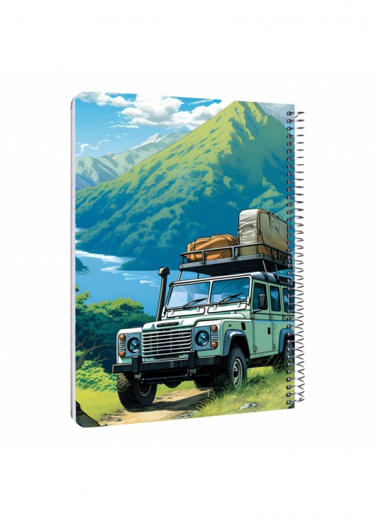 دفتر رحلی سیمی خطدار  سایز A4 مسترنوت کد 37