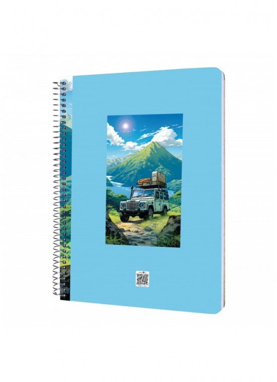 دفتر رحلی سیمی خطدار  سایز A4 مسترنوت کد 37