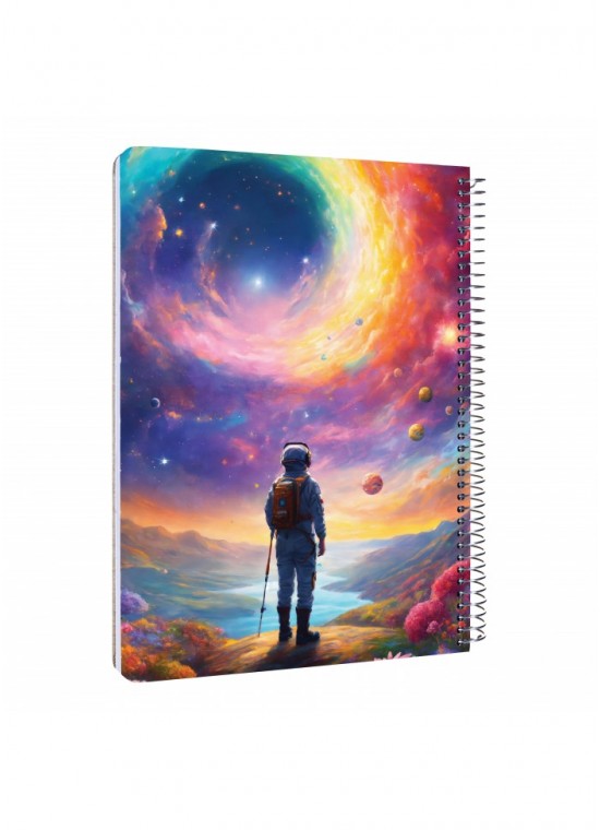 دفتر رحلی سیمی خطدار  سایز A4 مسترنوت کد 40