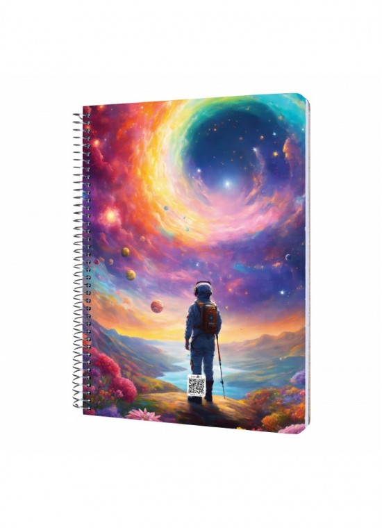 دفتر رحلی سیمی خطدار  سایز A4 مسترنوت کد 40