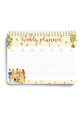 پلنر هفتگی رومیزیA4 کد 01