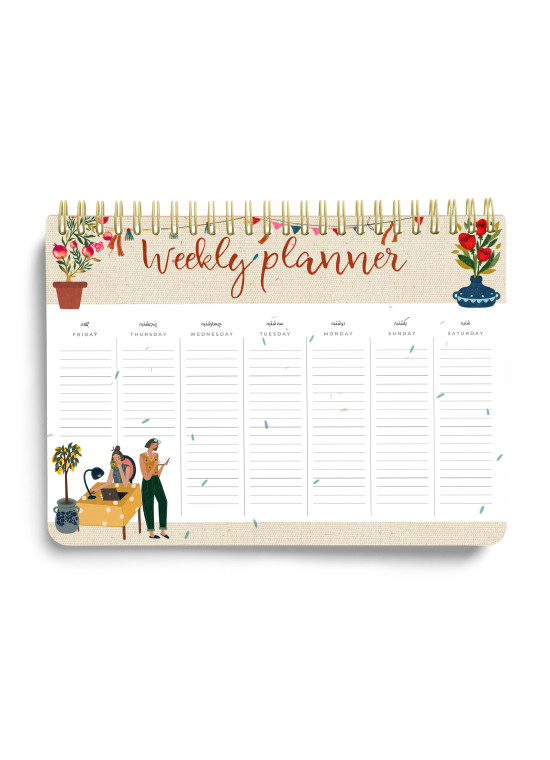 پلنر هفتگی رومیزیA4 کد 05