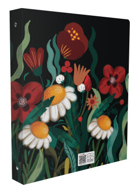 کلاسور 26 حلقه کد 112 طرح دختر گل چین