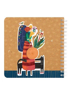 دفتر یادداشت مربع جلد سخت مسترنوت