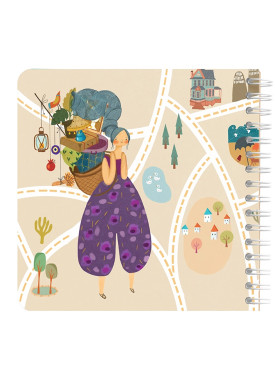 دفتر یادداشت مربع جلد سخت مسترنوت