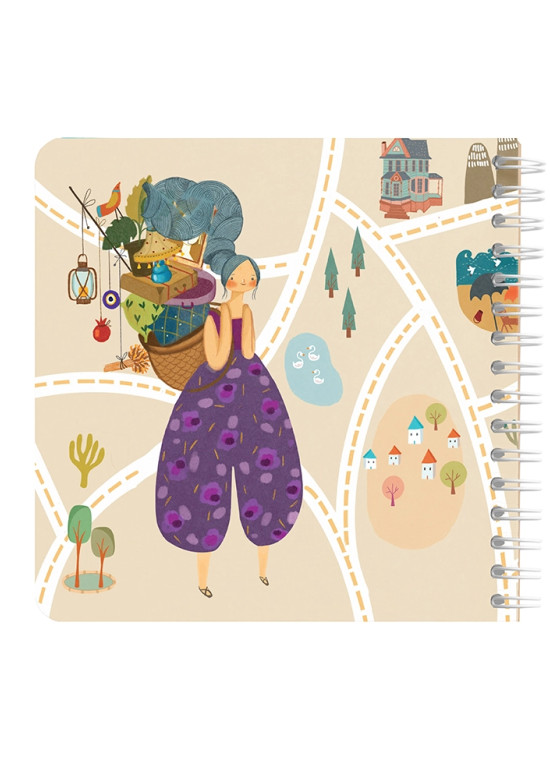 دفتر یادداشت مربع جلد سخت مسترنوت