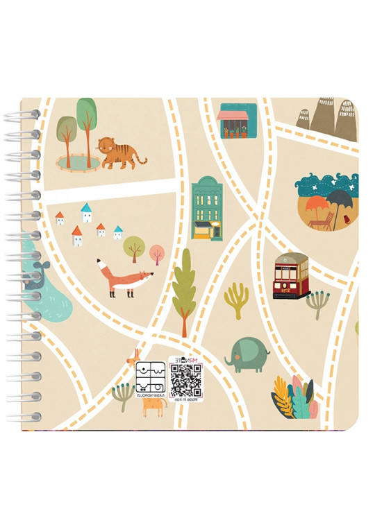 دفتر یادداشت مربع جلد سخت مسترنوت