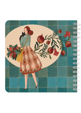 دفتر یادداشت مربع جلد سخت مسترنوت