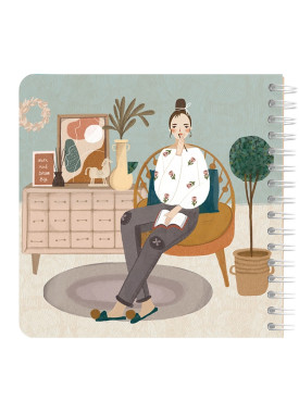 دفتر یادداشت مربع جلد سخت مسترنوت