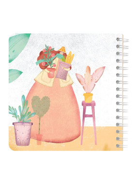 دفتر یادداشت مربع جلد سخت مسترنوت