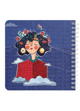 دفتر یادداشت مربع جلد سخت مسترنوت