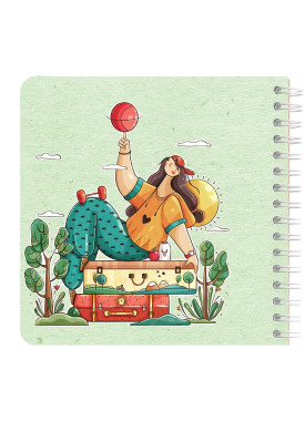 دفتر یادداشت مربع جلد سخت مسترنوت