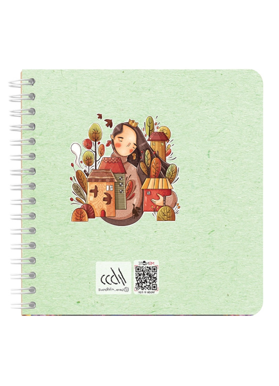 دفتر یادداشت مربع جلد سخت مسترنوت