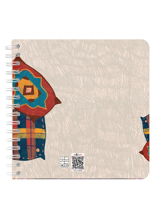 دفتر یادداشت مربع جلد سخت مسترنوت