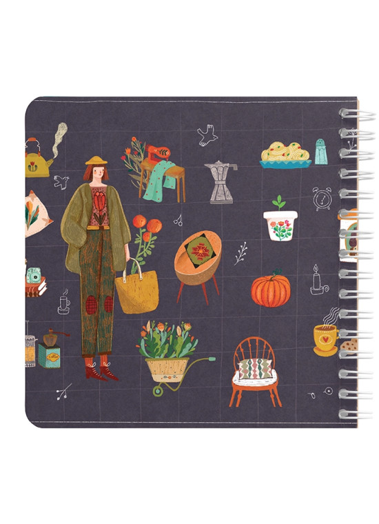 دفتر یادداشت مربع جلد سخت مسترنوت