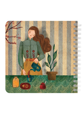 دفتر یادداشت مربع جلد سخت مسترنوت