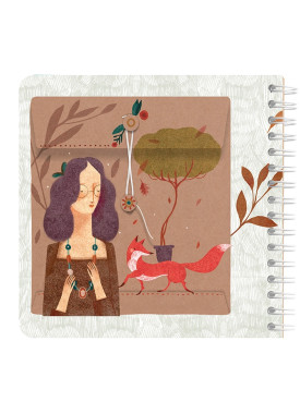 دفتر یادداشت مربع جلد سخت مسترنوت