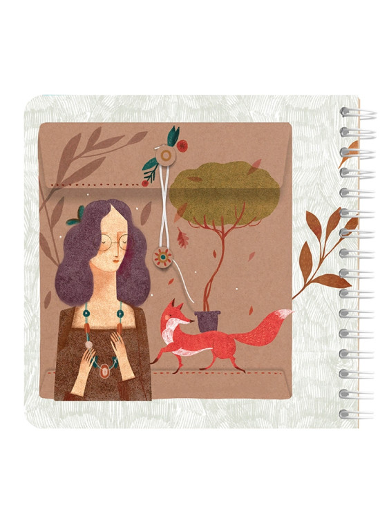 دفتر یادداشت مربع جلد سخت مسترنوت