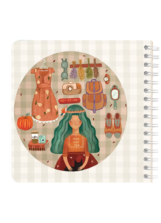 دفتر یادداشت مربع جلد سخت مسترنوت