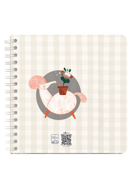 دفتر یادداشت مربع سیمی کد 28