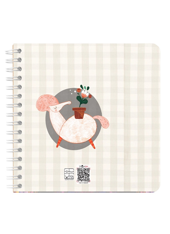 دفتر یادداشت مربع جلد سخت مسترنوت