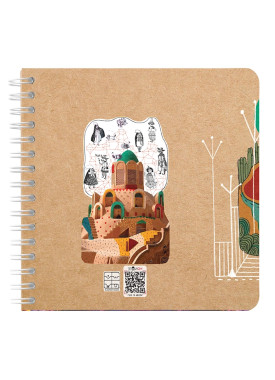 دفتر یادداشت مربع سیمی کد 29