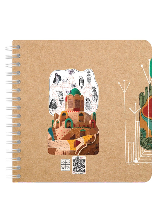 دفتر یادداشت مربع جلد سخت مسترنوت