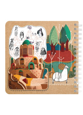 دفتر یادداشت مربع جلد سخت مسترنوت