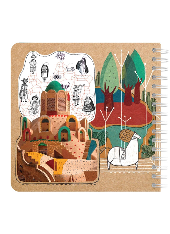 دفتر یادداشت مربع جلد سخت مسترنوت