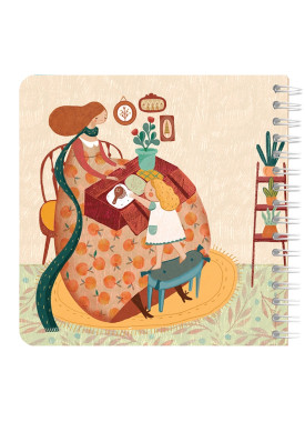 دفتر یادداشت مربع جلد سخت مسترنوت