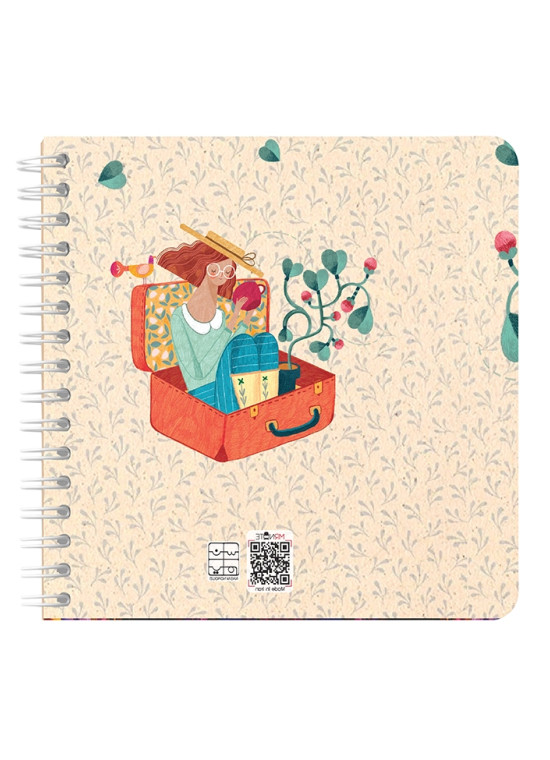 دفتر یادداشت مربع جلد سخت مسترنوت